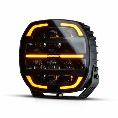 Monsterlux Core 7 LED auxiliary light with black housing
