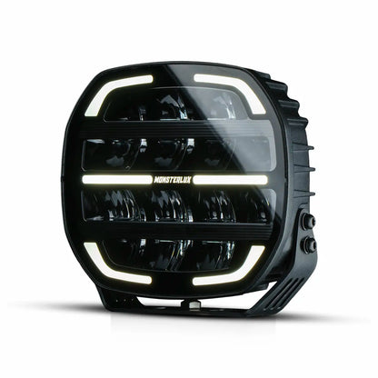 Monsterlux Core 7 LED auxiliary light with black housing