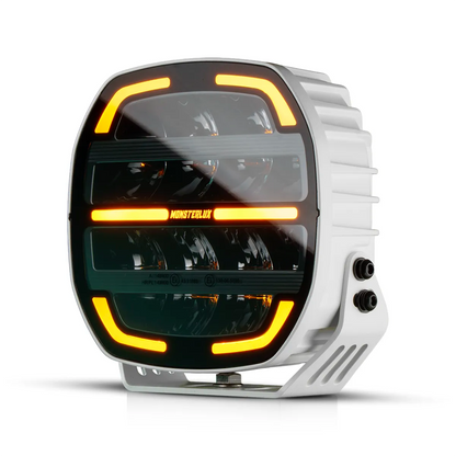 Monsterlux Core 7 LED auxiliary light with black housing