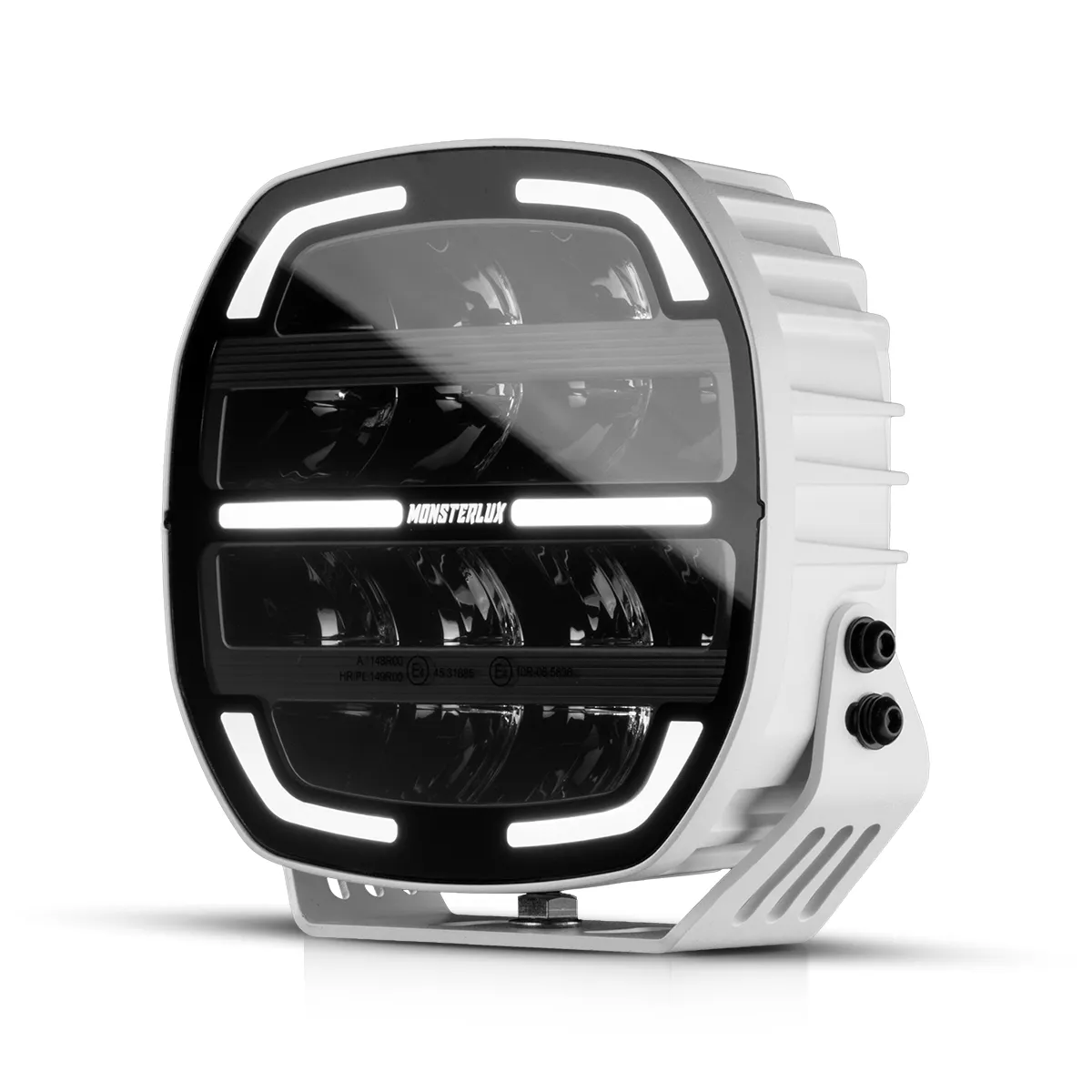 Monsterlux Core 7 LED auxiliary light with black housing
