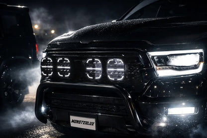 Monsterlux Core 7 LED auxiliary light with black housing